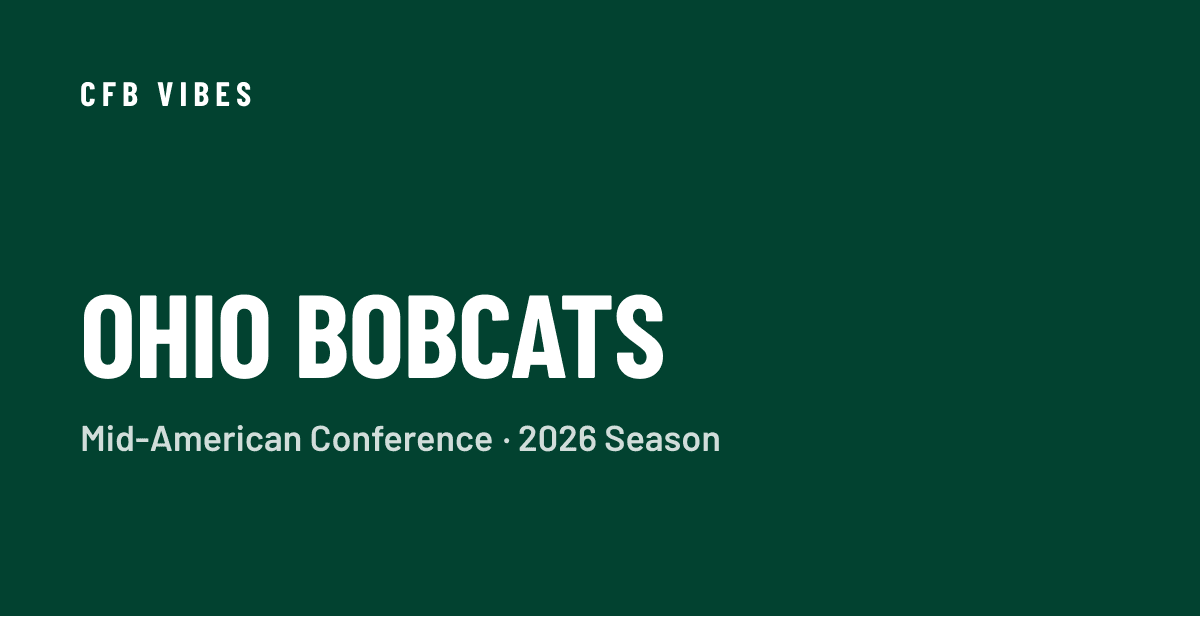 Ohio University Football: Schedule, Scores, Roster & Odds