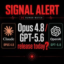 @minchoi: SIGNAL ALERT: Opus 4.8 vs GPT-5.6 today?

If Anthropic and OpenAI both drop, nobody is getting work ...