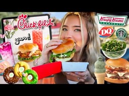 Eating SPRING THEMED Fast Food Menu Items For 24 HOURS!