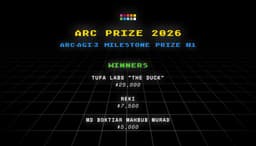 @fchollet reposted: ARC Prize 2026: ARC-AGI-3 Milestone #1 Winners

Congratulations to the three win...