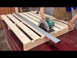 Don't Throw Away Old Pallets! Build This Genius Folding Bed