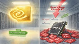 AI Demand Ignites Memory Cost Storm: Data Center Spending Share Surges Nearly Fourfold in Four Years, Nvidia Shielded by "Very Preferred" Pricing — BigGo Finance