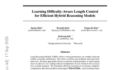 When2Think: Learning Difficulty-Aware Length Control for Efficient Hybrid Reasoning Models