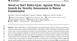 Novel or Not? PatEx-Gym: Agentic Prior-Art Search for Novelty Assessment in Patent Examination