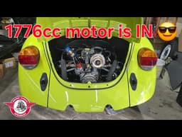 VCS Vintage VW Restoration shop daily update, Episode 651, the Tennis Ball '74 Beetle gets its motor