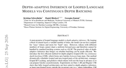 Depth-adaptive Inference of Looped Language Models via Continuous Depth Batching