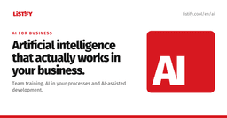 AI for business: training and implementation - LISTIFY