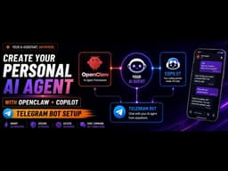Build Your Own Personal AI Agent (OpenClaw + Copilot) | OpenClaw with Copilot access on Telegram