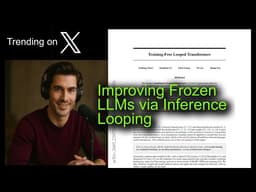 Improving Frozen LLMs via Inference Looping