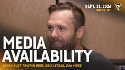 Rust, Broz, Letang, Muse Media Availability (9.21.26) | Pittsburgh Penguins