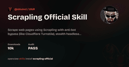 Scrapling Official Skill