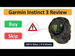 Garmin Instinct 3 Review | Rugged Smartwatch with Next-Level Features 🔥