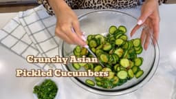 Crunchy Asian Pickled Cucumbers in 10 Minutes