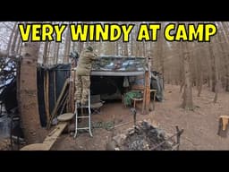 very windy night at the bushcraft camp