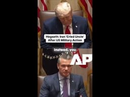 Hegseth: Iran 'Cried Uncle' After US Military Action