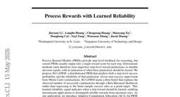Process Rewards with Learned Reliability