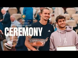 Men's singles final post-match ceremony | Roland-Garros 2026