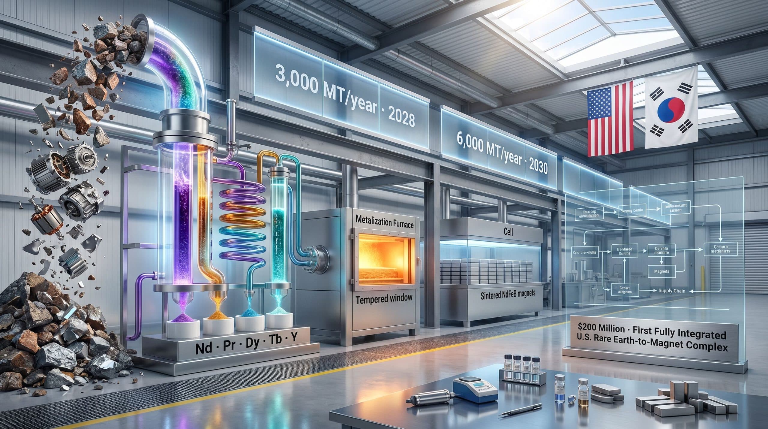ReElement & POSCO's $200M U.S. Rare Earth Magnet Joint Venture