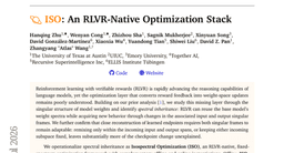 ISO: An RLVR-Native Optimization Stack