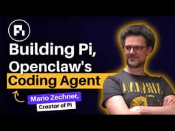 Pi Building Pi, Openclaw's Minimalist Coding Agent | Mario Zechner, Creator of Pi