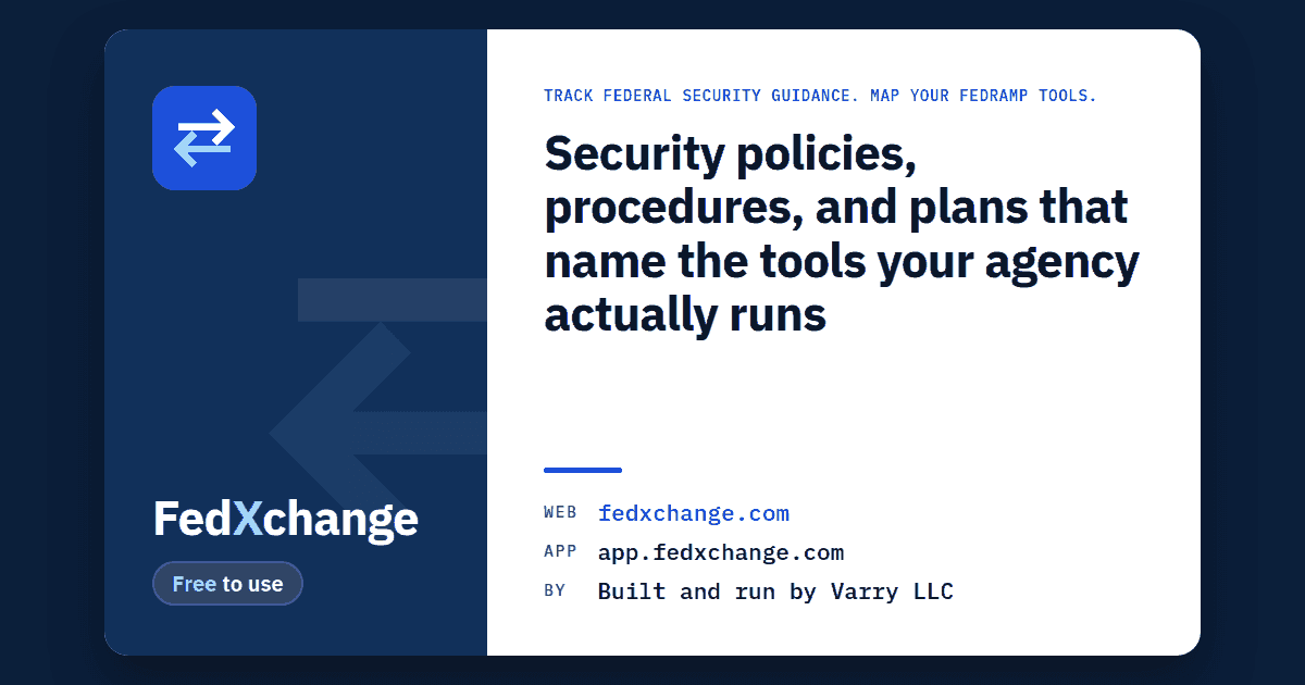 How FedXchange Works — From Authorizations to Policies