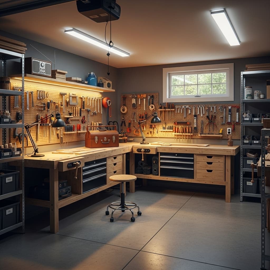 20 Garage Workshop Ideas That Transform Concrete and Chaos into Craftsmanship - Home Decorefiy