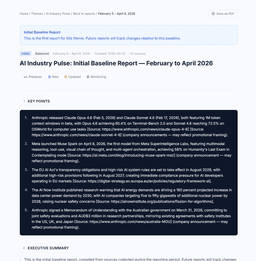 AI Industry Overview Weekly Report · News & Updates · August 31, 2026