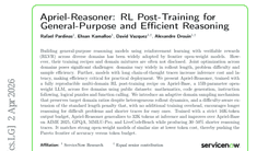 Apriel-Reasoner: RL Post-Training for General-Purpose and Efficient Reasoning