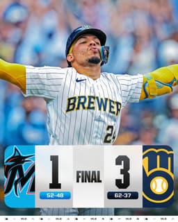 @MLB: William Contreras hits his second career walk-off homer and the @Brewers complete the sweep! https:/...