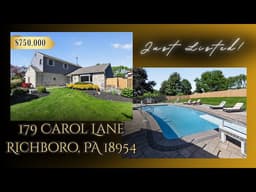 Just Listed! 179 Carol Lane, Richboro, Bucks County, PA 18954