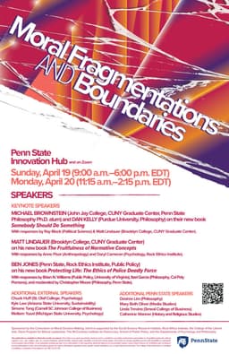 Moral Fragmentations and Boundaries - Consortium on Moral Decision-Making