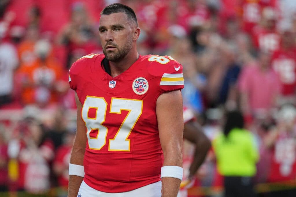 ‘Marriage Already Changed Him,’ ‘Fit Is Perfection’ — NFL Fans React to Travis Kelce’s Pre-Game Outfit for Chiefs vs. Broncos
