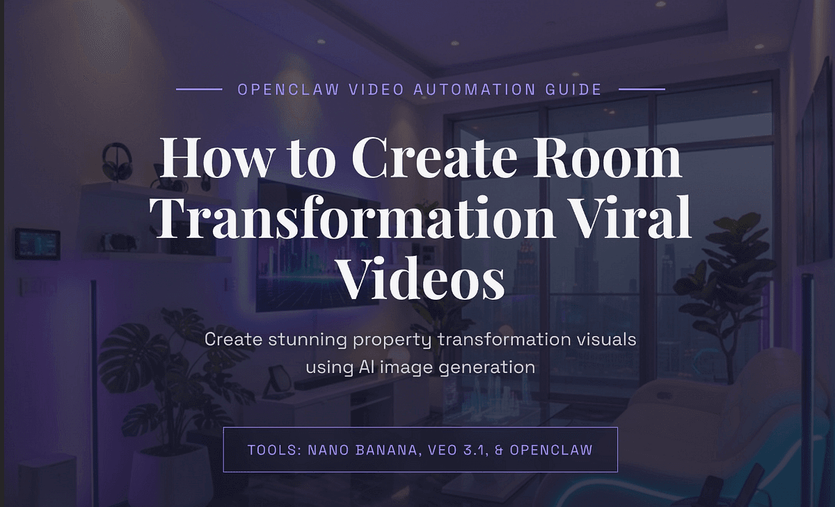 How I Create Viral Room Transformation Videos with OpenClaw🦞 | by Ritesh Kanjee | Feb, 2026 | Medium