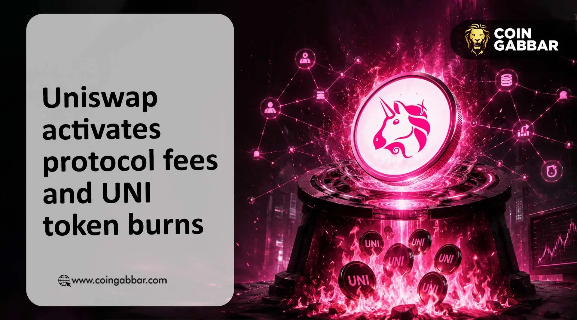 Uniswap Daily Fees, Buyback and UNI Token Burn Go Live
