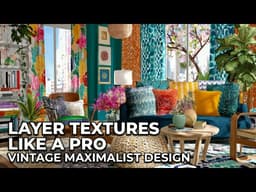 Vintage Maximalist Living Room: How to Layer Textures Without Looking Cluttered