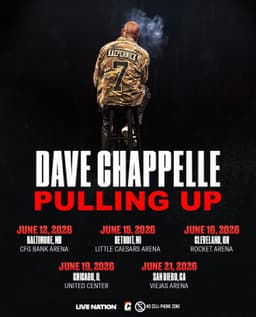 Dave Chappelle Announces 2026 Summer Standup Tour