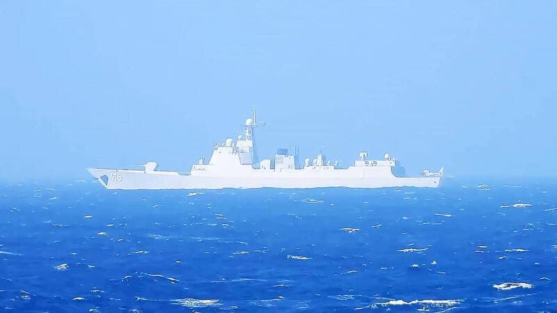 21架次共機假「聯合戰備警巡」擾台海軍監控中共銀川艦畫面曝光