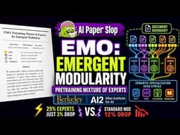 EMO: Pretraining Mixture of Experts for Emergent Modularity (May 2026)