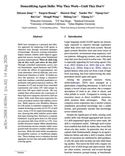 @omarsar0: Interesting paper demystifying agent skills.

If you maintain skills for your agent, this one is wor...