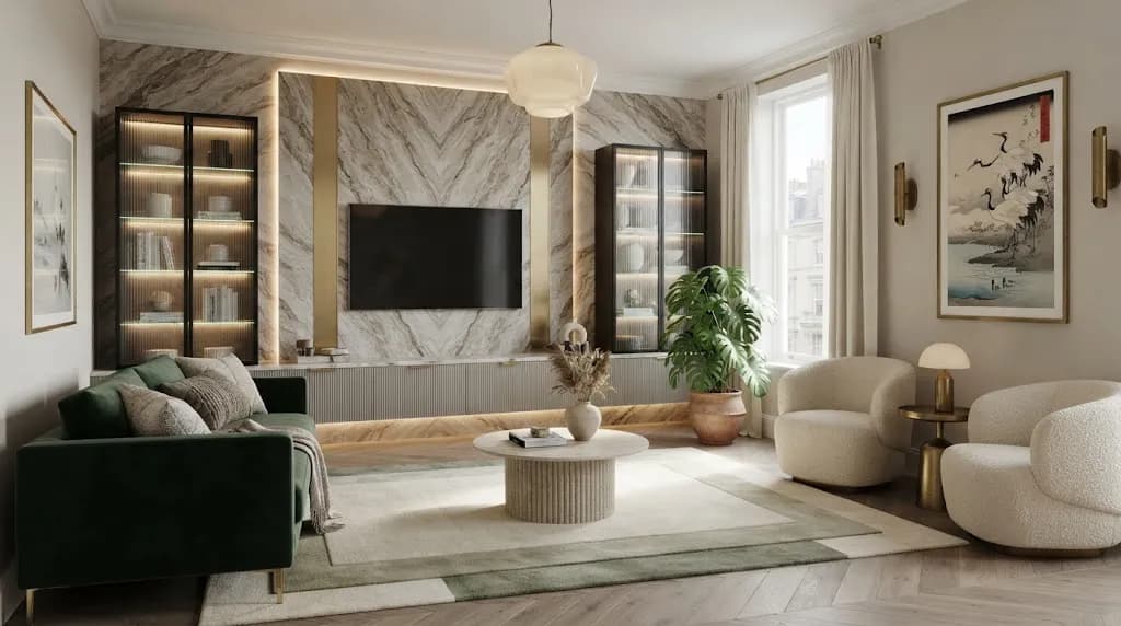 14 European style living room with tv unit Perfect for Compact ...