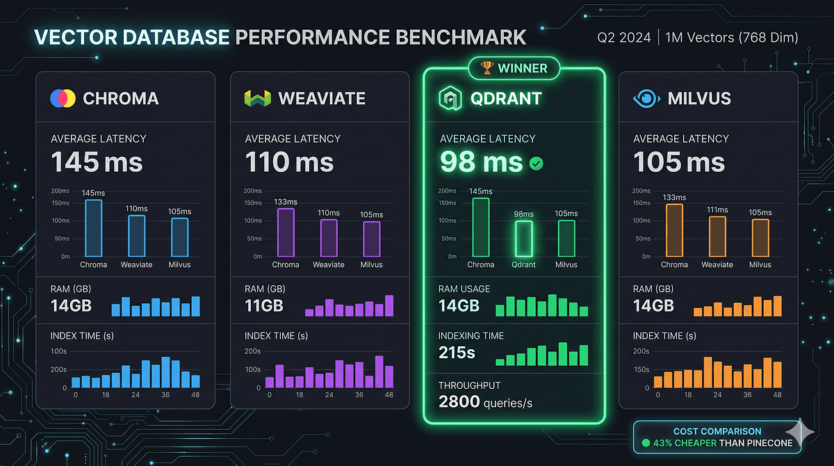 I Compared 4 Python Vector Databases. One Replaced Pinecone | Medium