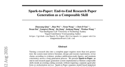 Spark-to-Paper: End-to-End Research Paper Generation as a Composable Skill