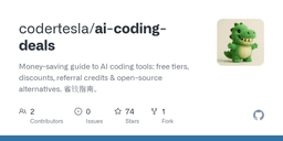 codertesla/ai-coding-deals: Money-saving guide ...