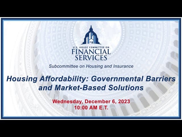 Housing Affordability: Governmental Barriers And Market ...