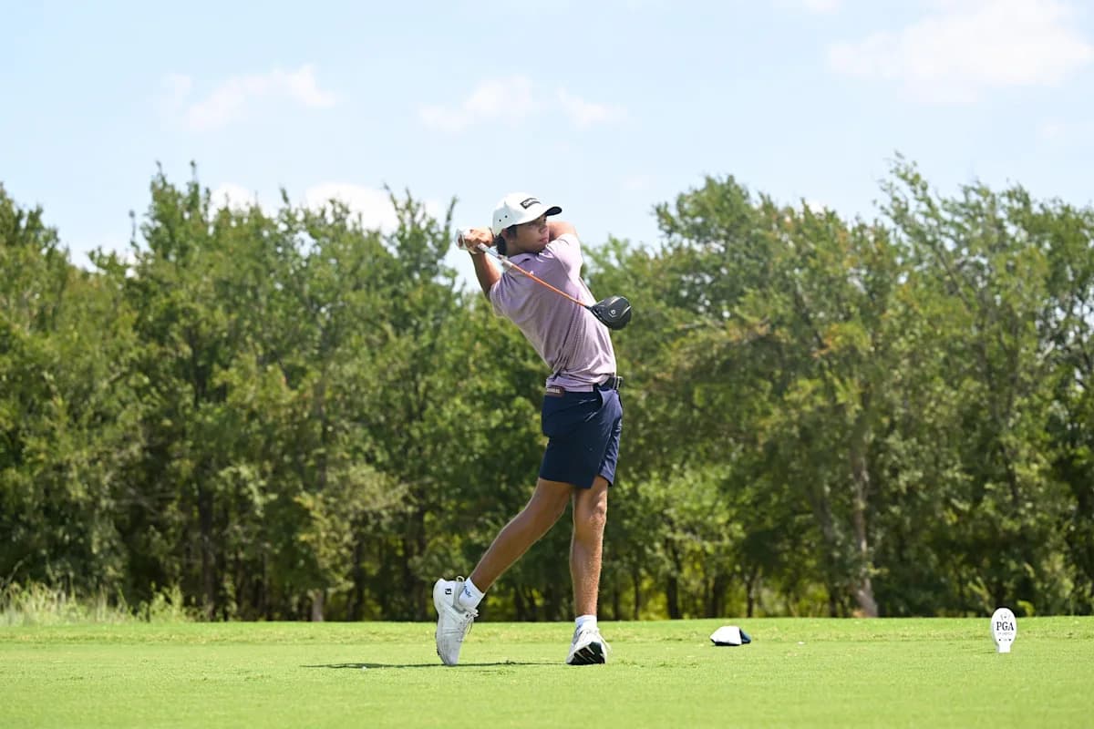 Charlie Woods climbs leaderboard with 70, makes cut at ...