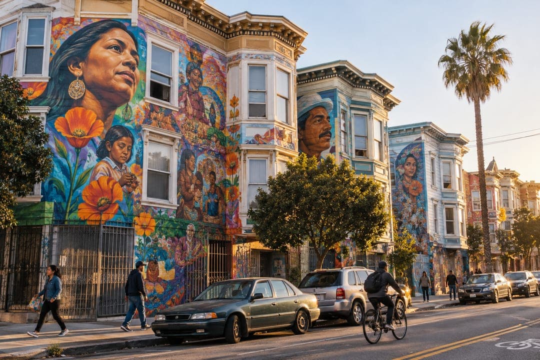 Mission District Mural Art Walk Near Me in San Francisco