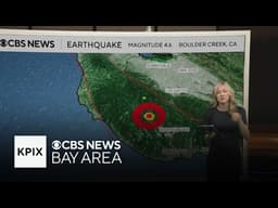 Magnitude 4.6 earthquake strikes Santa Cruz Mountains overnight; felt across Bay Area, Central Coast