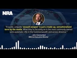 NRA’s John Commerford responds to “assault pistol” claims made by gun-illiterate legislators.