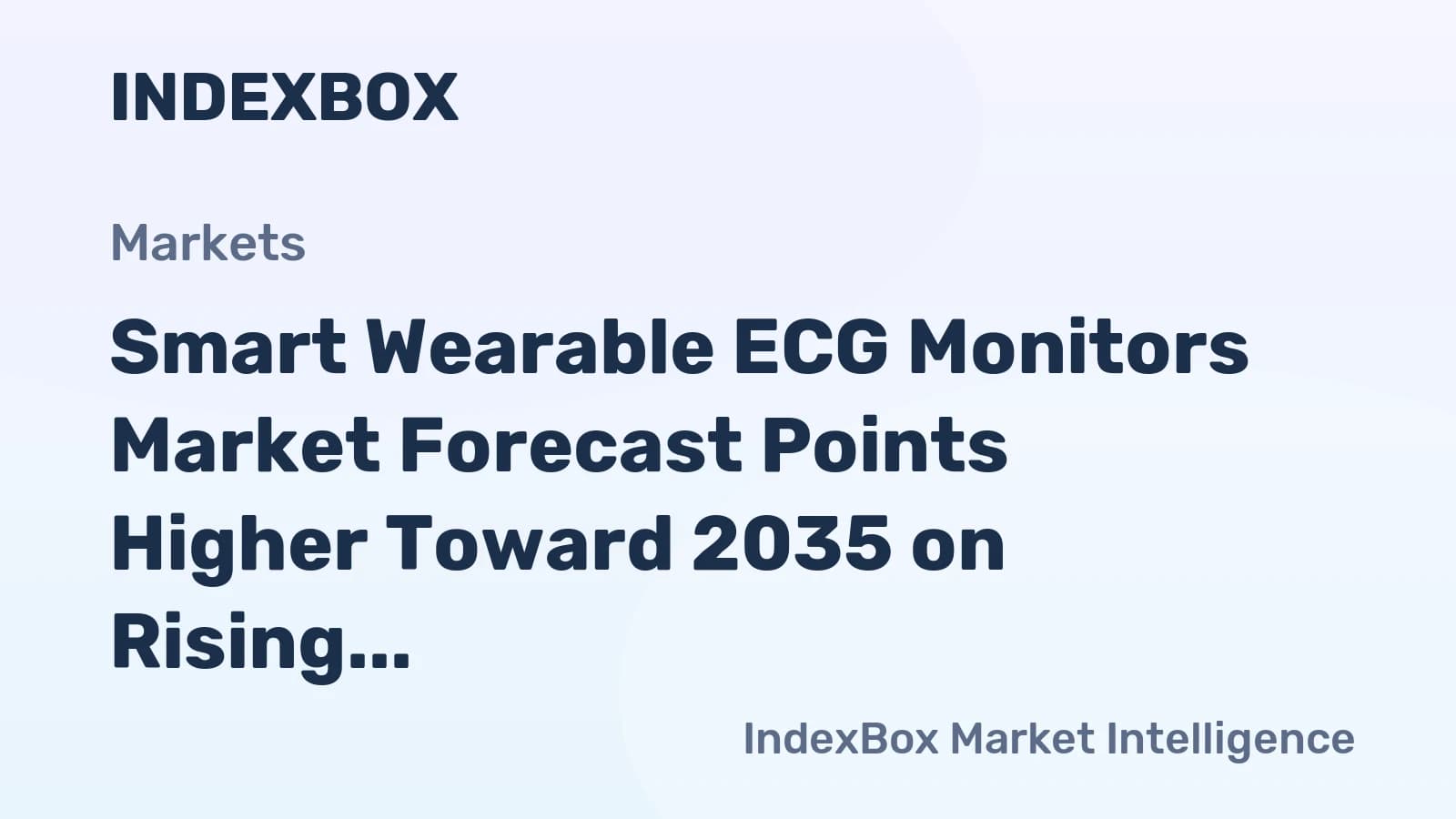 World Smart Wearable ECG Monitors - Market Analysis, Forecast, Size, Trends and Insights