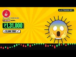 Day 2 of Trading with Claude AI using 1 Lakh Capital || +13,000 Profit 🚀 #claude #trading #aitrading